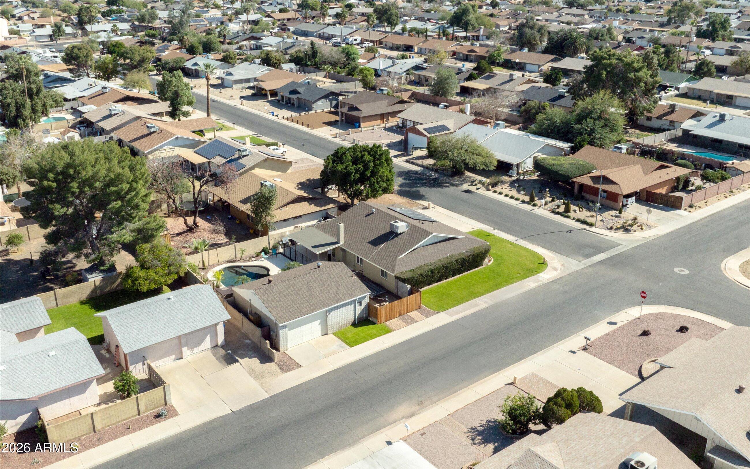 3024 West Wagoner Road Phoenix, AZ 85053 - Photo 26 of 34 an aerial view of a house with a swimming pool