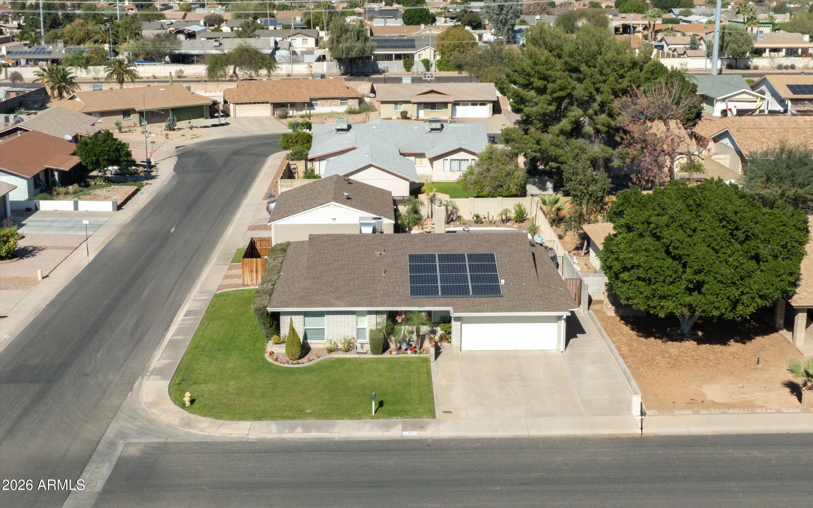 3024 West Wagoner Road Phoenix, AZ 85053 - Photo 29 of 34 an aerial view of a house with yard swimming pool and outdoor seating
