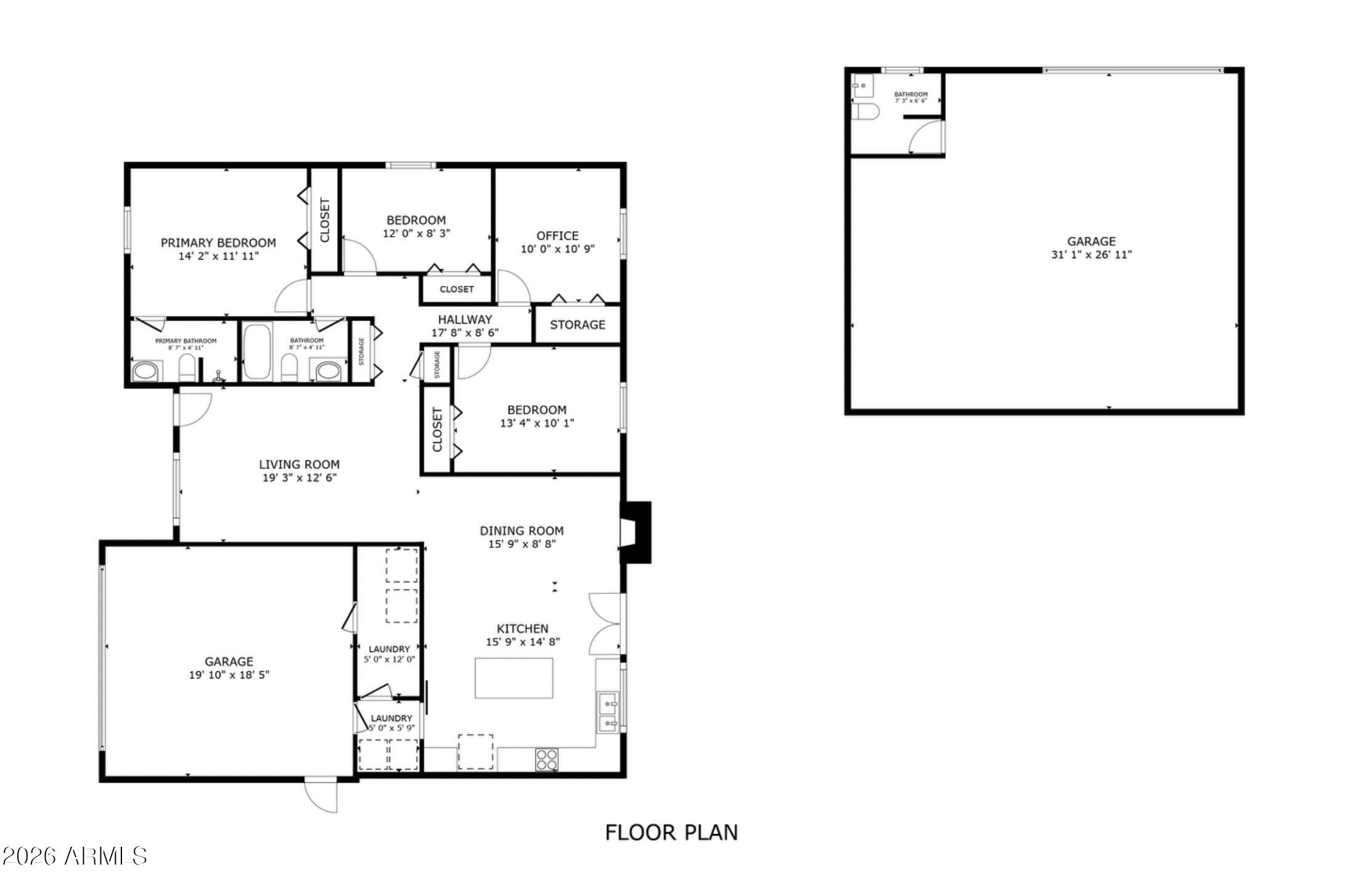 3024 West Wagoner Road Phoenix, AZ 85053 - Photo 30 of 34 a picture of a floor plan