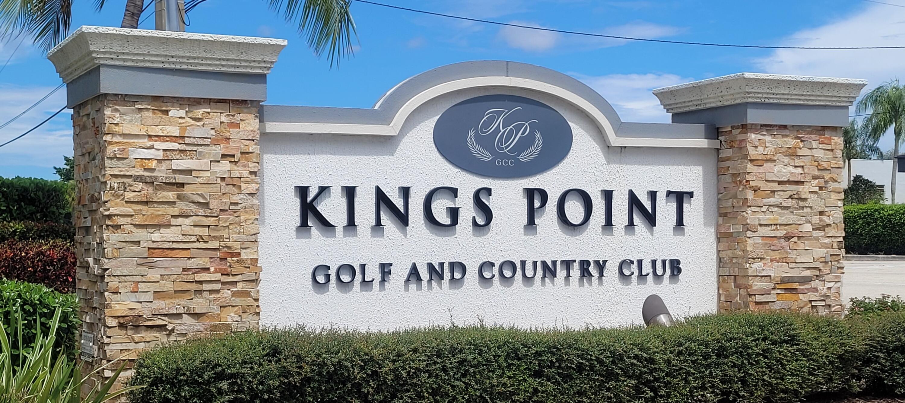 832 Normandy Trail Delray Beach, FL 33484 - Photo 1 of 4 Kings Point signage