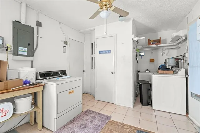 a room with storage and utility