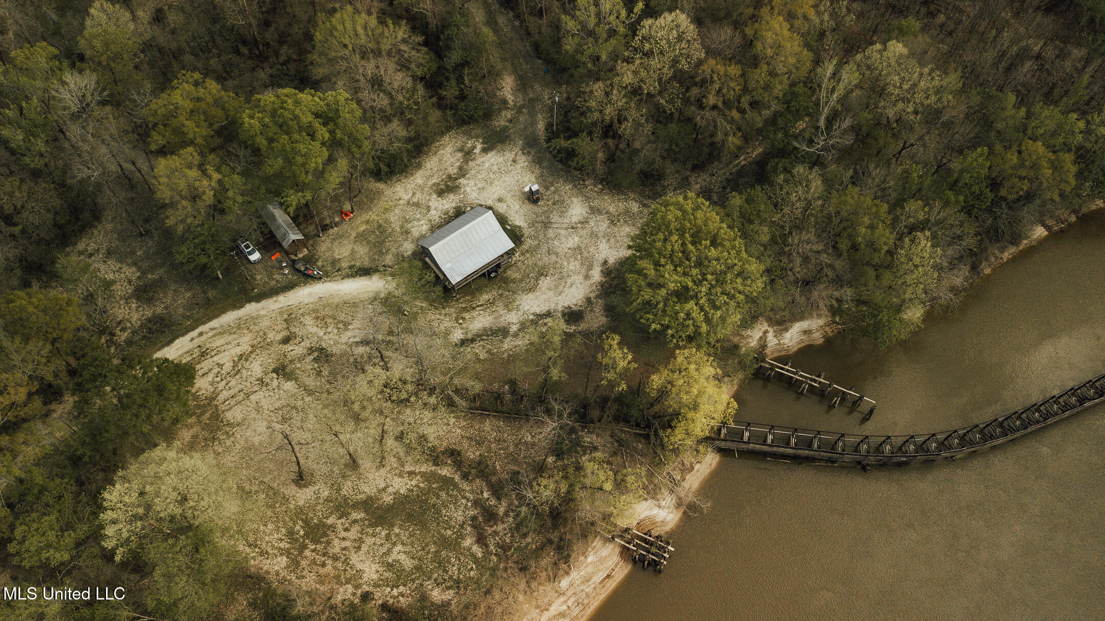 168 Adams Warner Road Poplarville, MS 39470 - Photo 13 of 55 40 Pearl River Drone-13