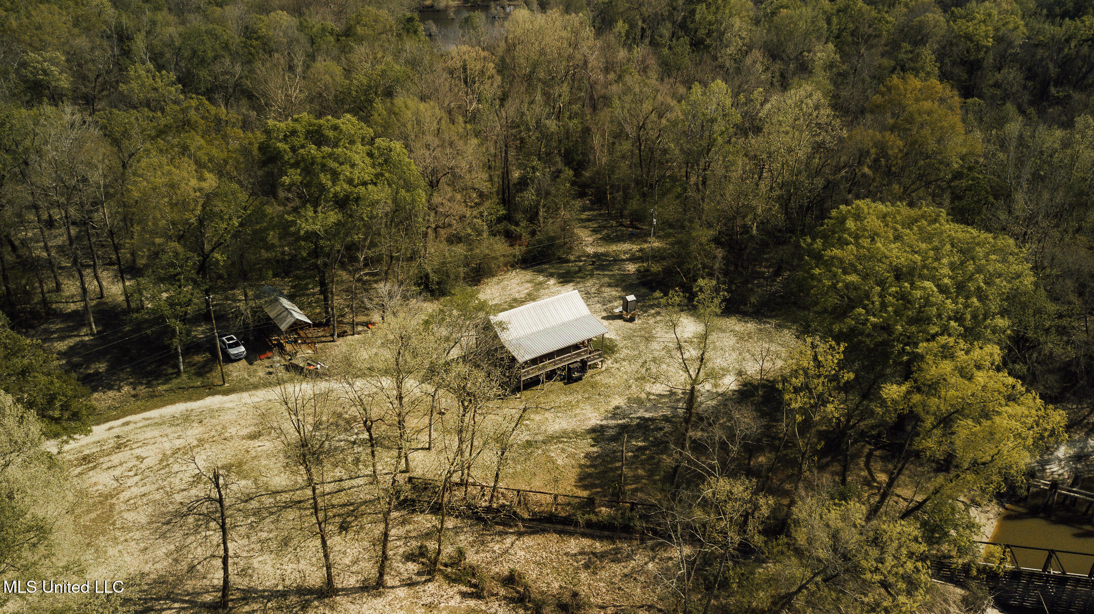 168 Adams Warner Road Poplarville, MS 39470 - Photo 4 of 55 40 Pearl River Drone-4