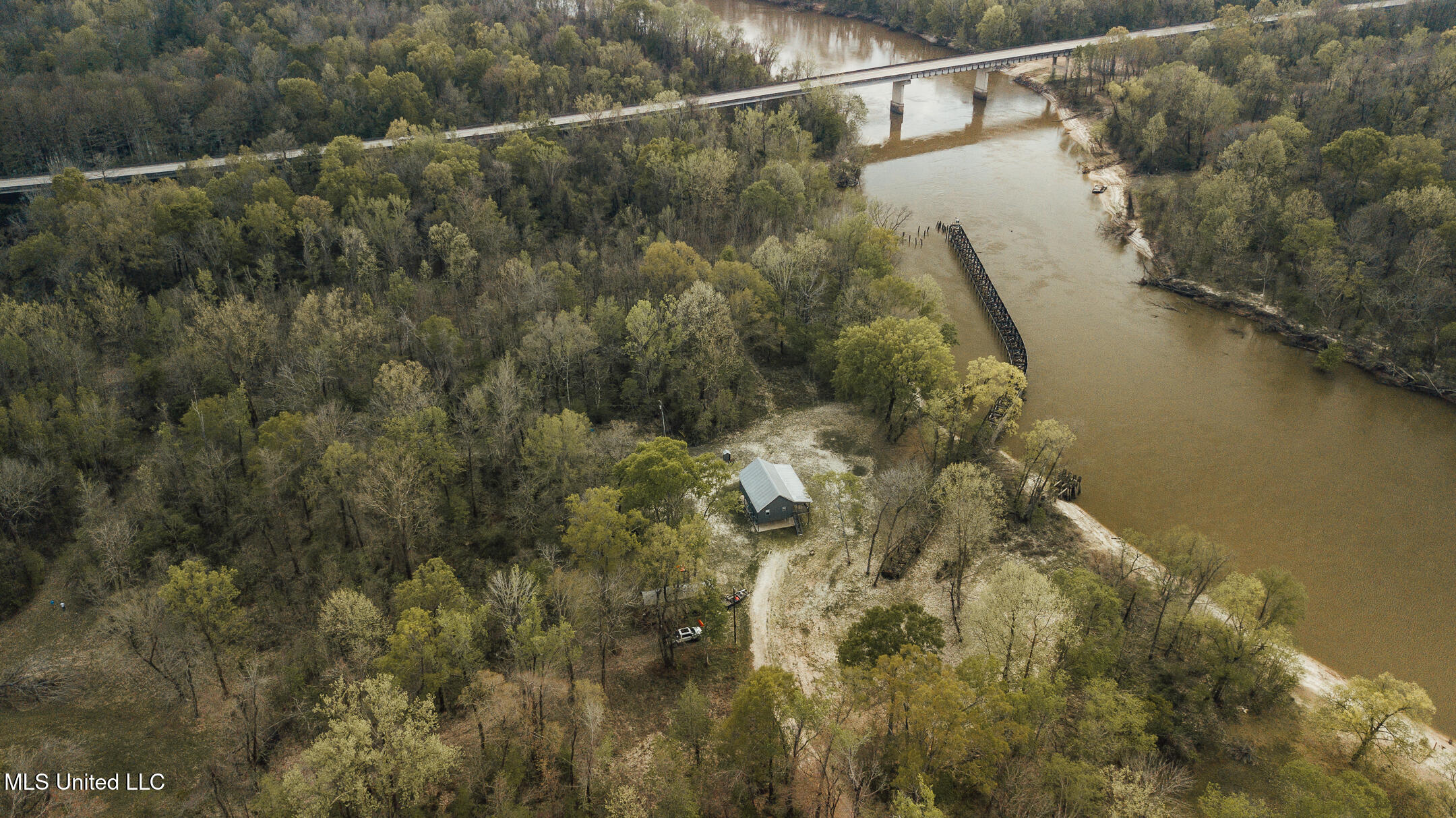 168 Adams Warner Road Poplarville, MS 39470 - Photo 8 of 55 40 Pearl River Drone-8