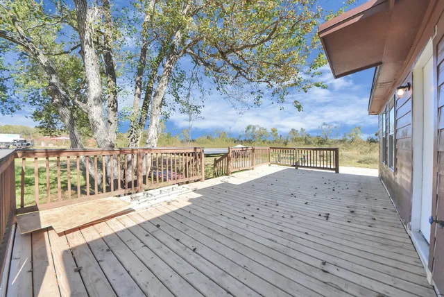 a view of ocean view with wooden floor
