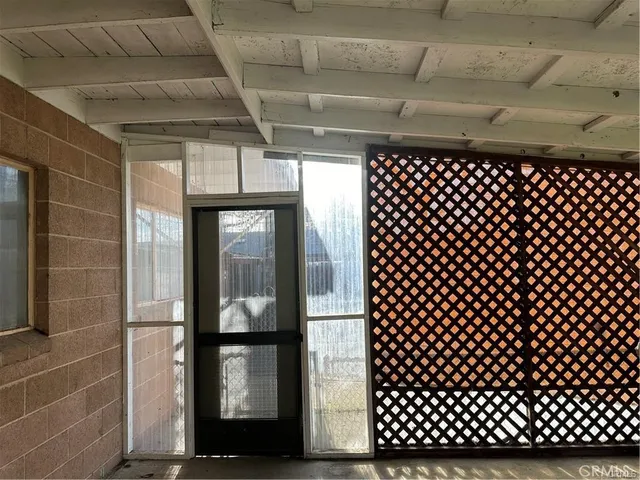 a front view of a building