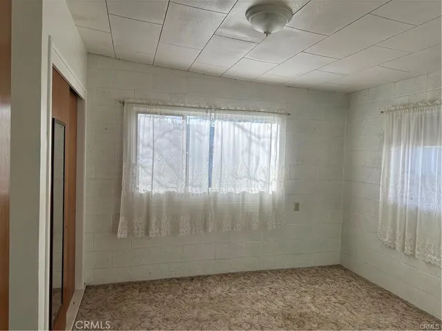 a view of a door with a bathroom