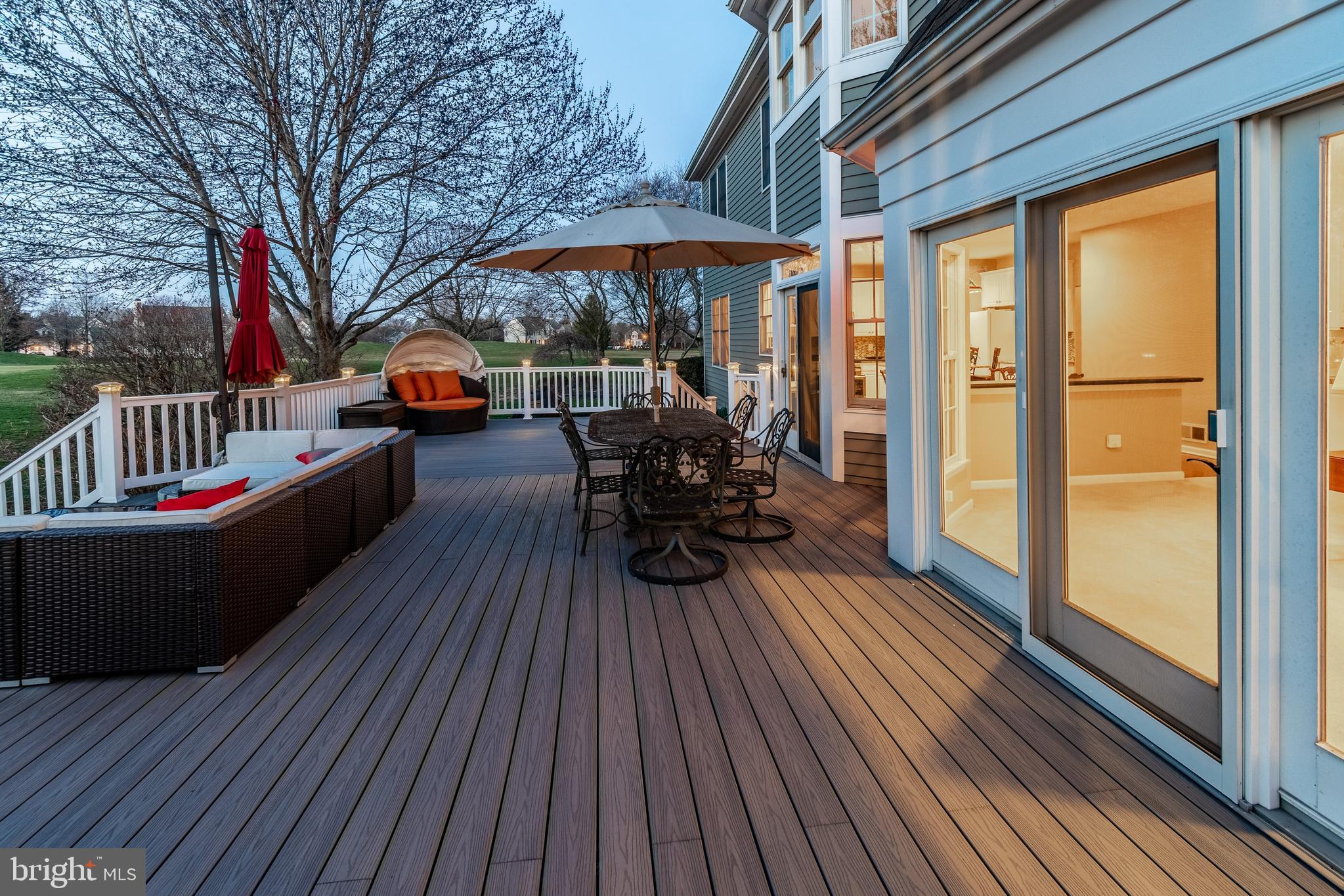 14 Innisbrook Road Skillman, NJ 08558 - Photo 49 of 57 Deck in the Evening
