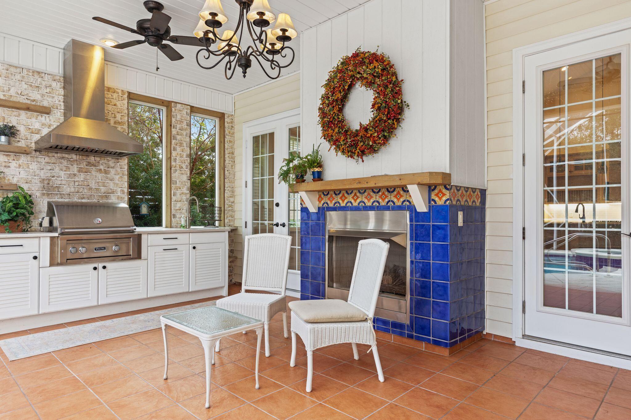 31 Seabreeze Place Inlet Beach, FL 32461 - Photo 45 of 67 a view of a dining room with furniture and front door
