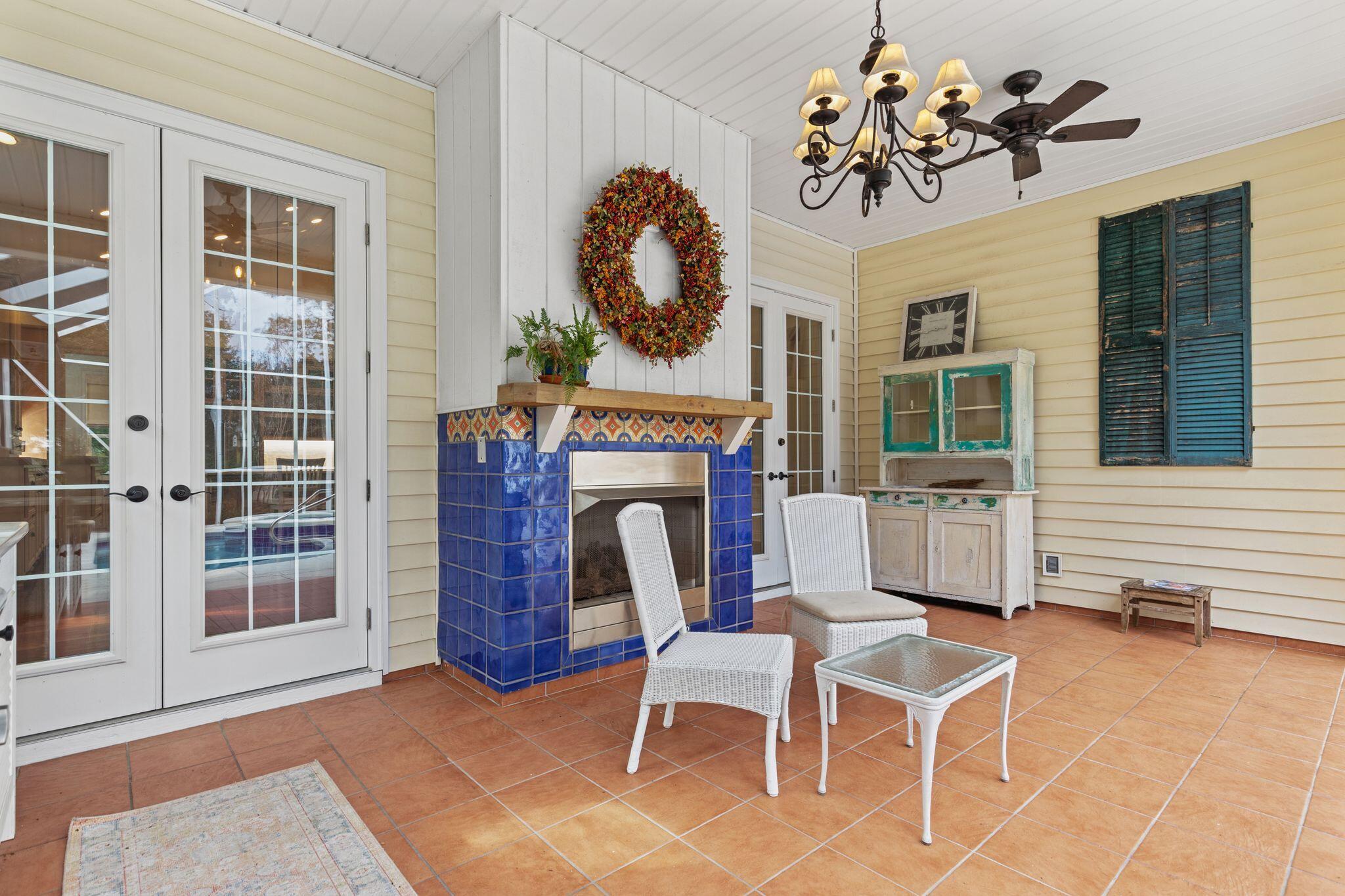 31 Seabreeze Place Inlet Beach, FL 32461 - Photo 47 of 67 a view of a livingroom with furniture wooden floor and a fireplace