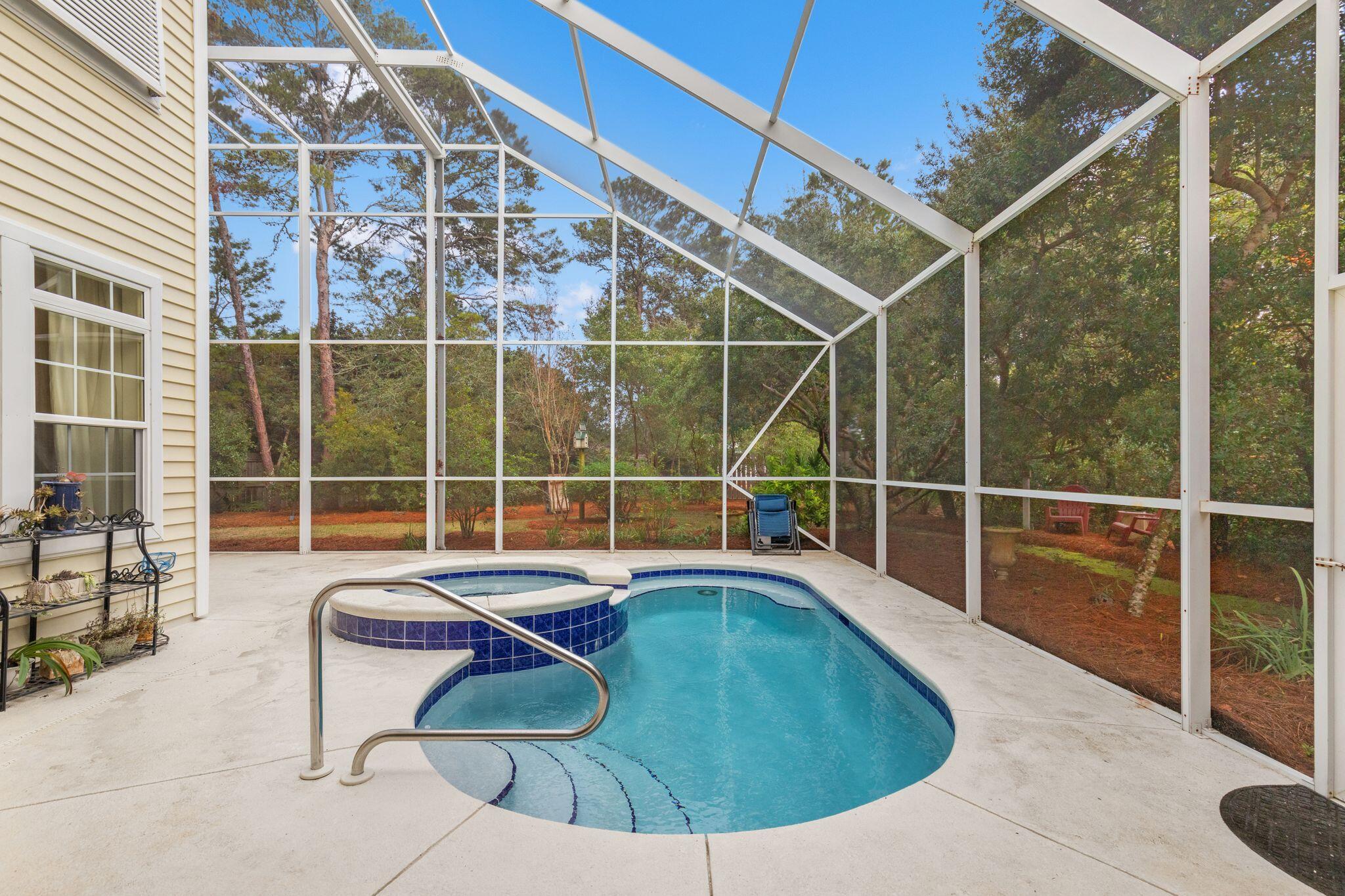 31 Seabreeze Place Inlet Beach, FL 32461 - Photo 50 of 67 a view of a swimming pool with a lounge chair