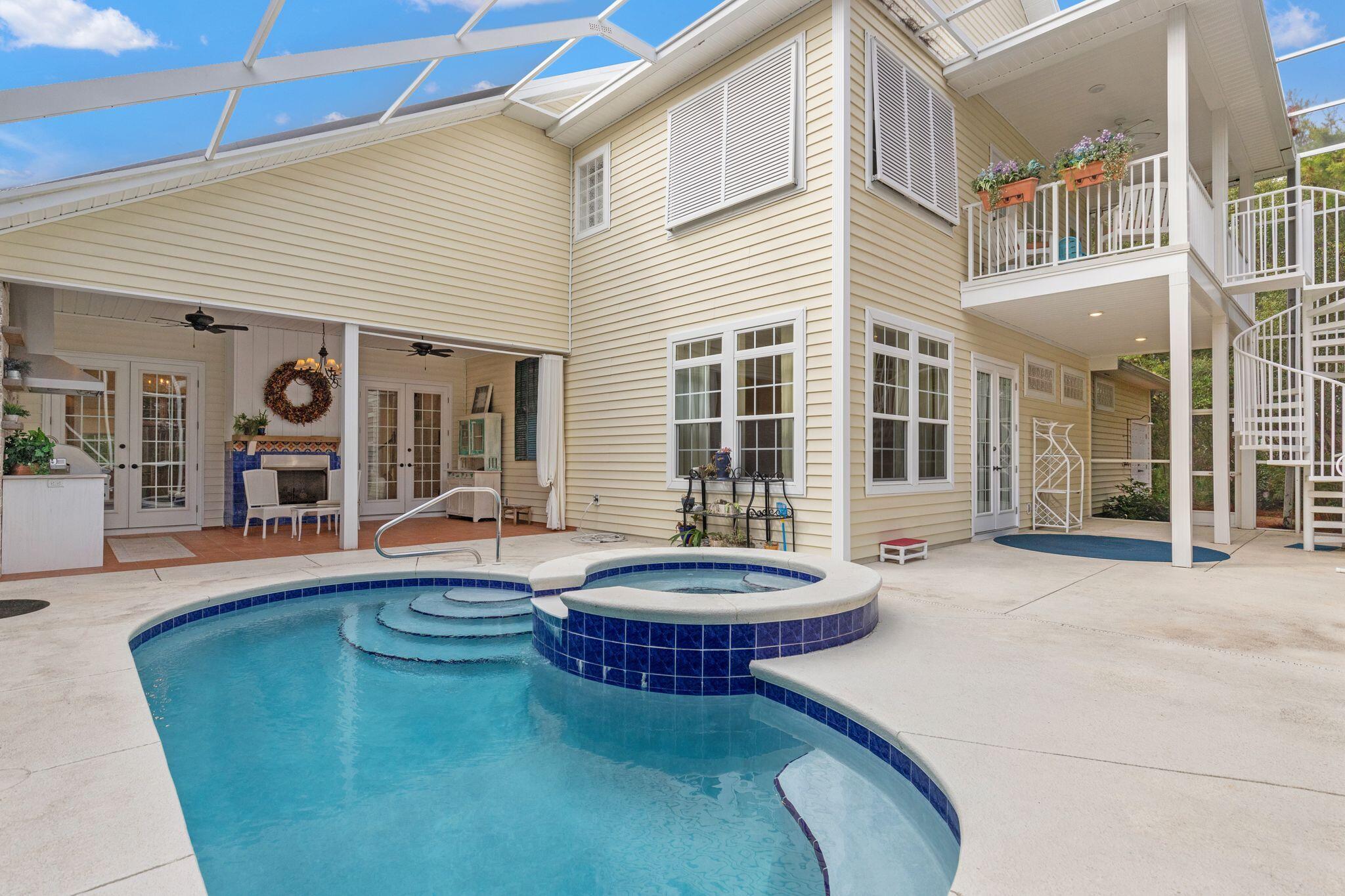 31 Seabreeze Place Inlet Beach, FL 32461 - Photo 51 of 67 a view of a house with swimming pool