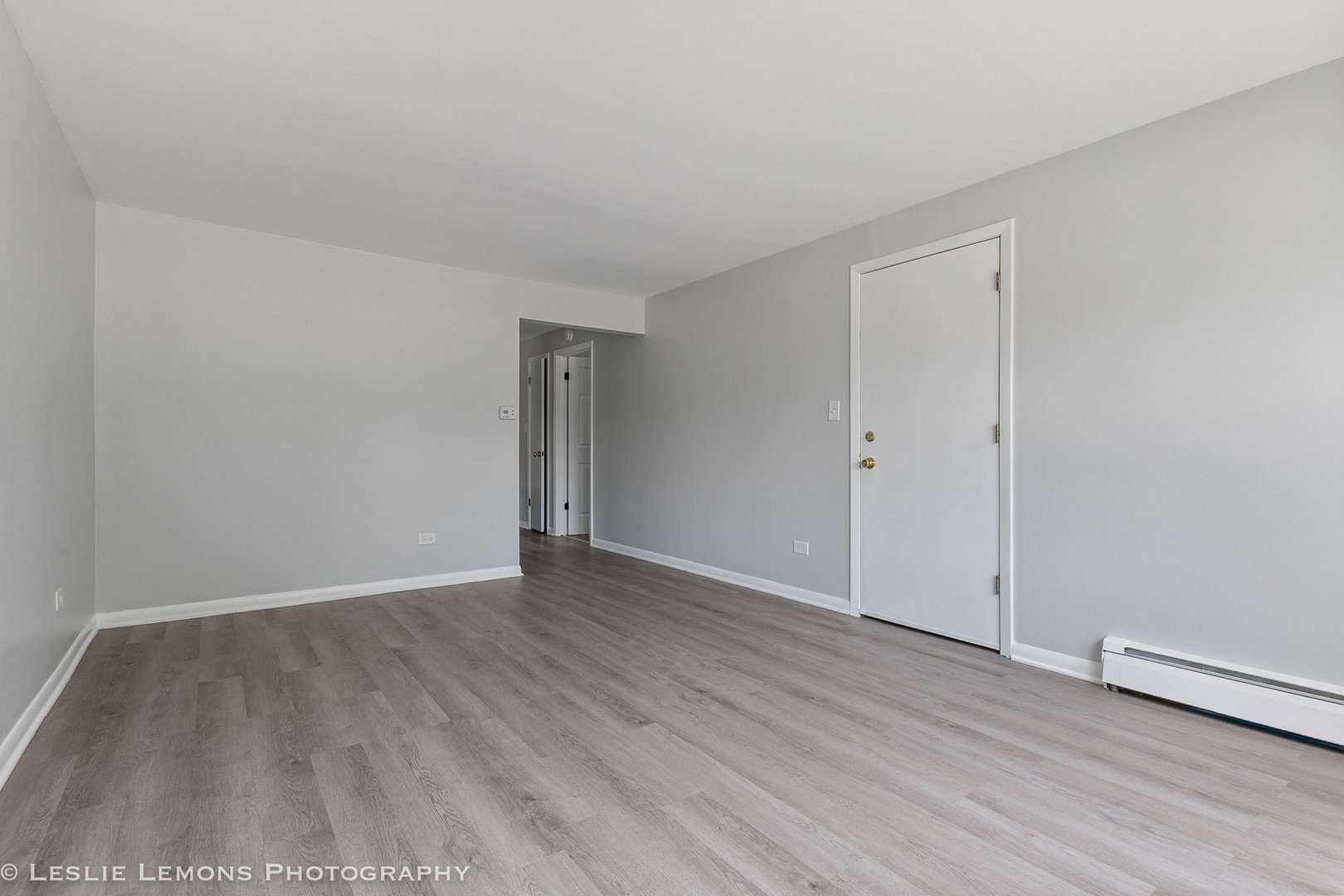 912 State Street, Unit 2 Lemont, IL 60439 - Photo 5 of 25 a view of an empty room with wooden floor