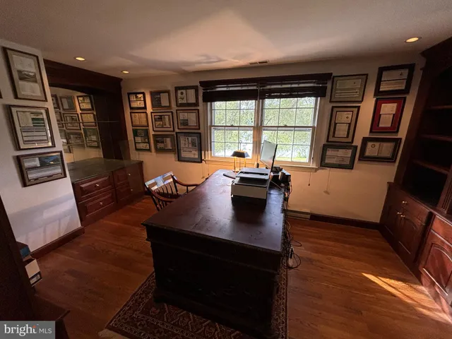 a room with furniture