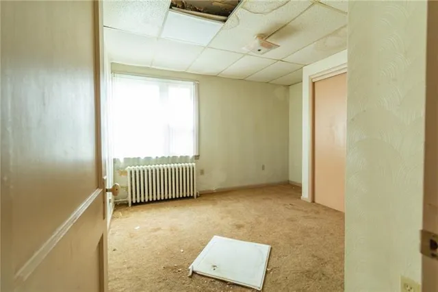 a view of room with stairs