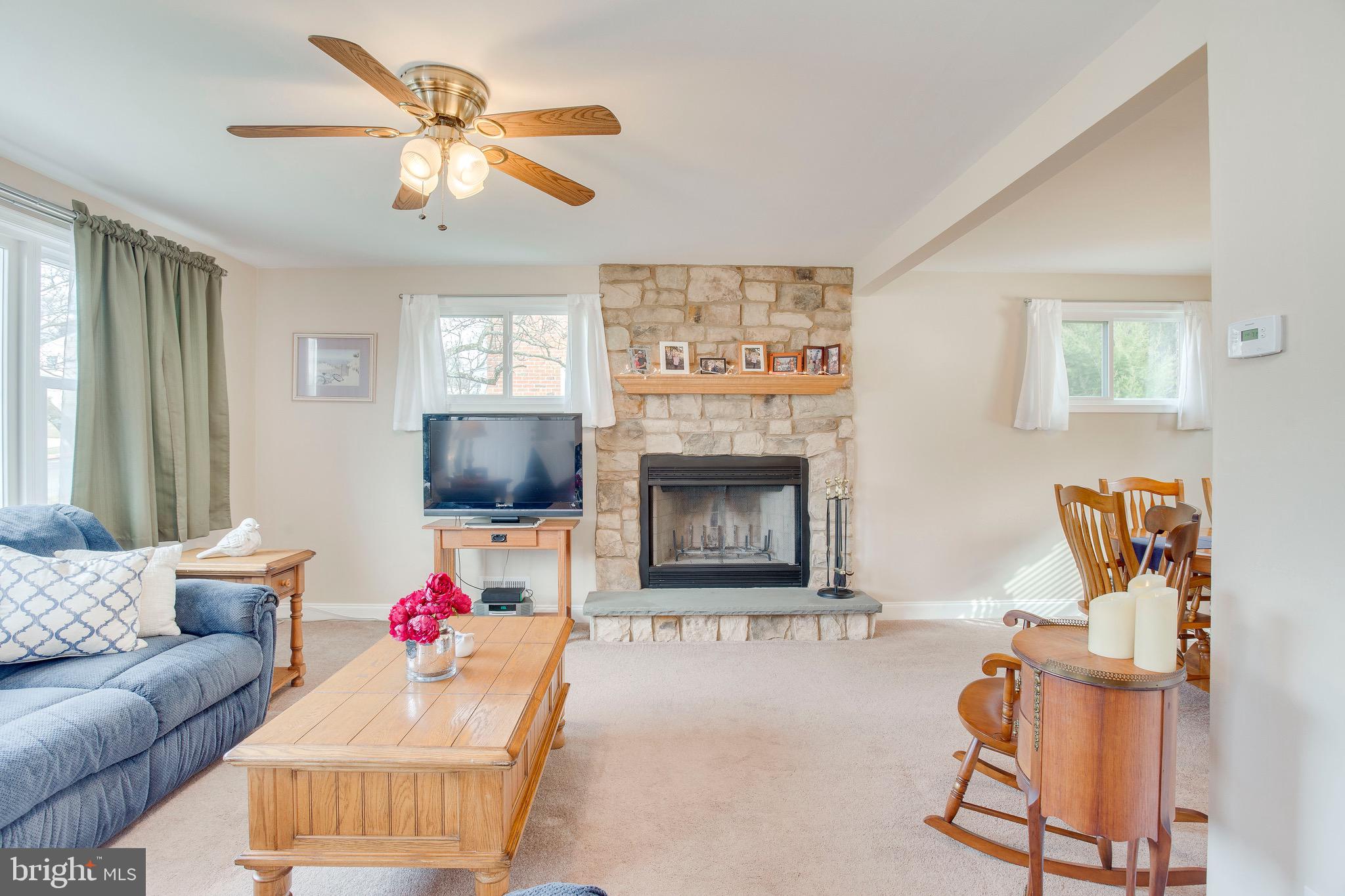 1913 Rollingwood Road Baltimore, MD 21228 - Photo 8 of 33 Stone woodburning FP accents this lovely space