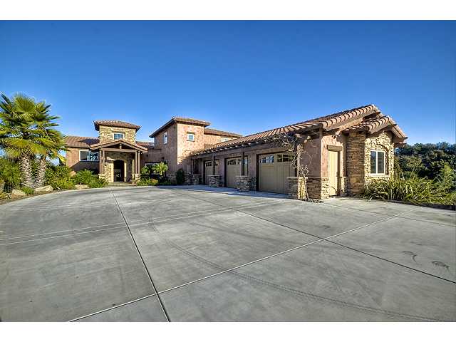 16591 Highland Valley Road Ramona, CA 92065 - Photo 2 of 25 Front view of this spectacular home and over-sized 3-bay garage