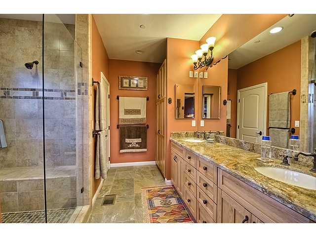 16591 Highland Valley Road Ramona, CA 92065 - Photo 18 of 25 Spacious, completely high end Master shower, double sinks, private water closet~Seller's thought of everything!
