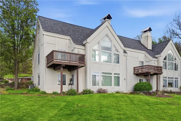 front view of a house with a outdoor space