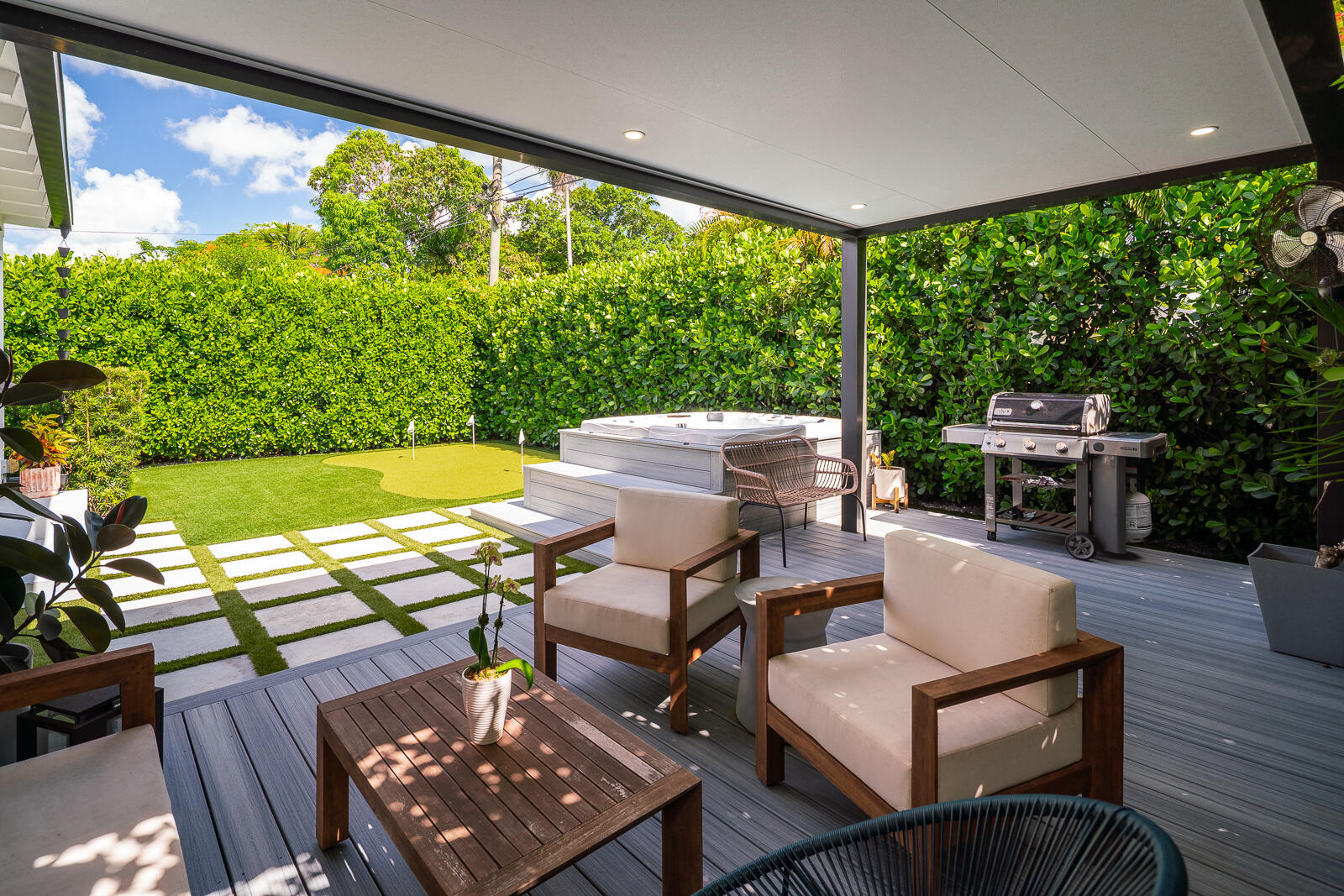 5745 Southwest 54th Terrace Miami, FL 33155 - Photo 5 of 25 Backyard Deck