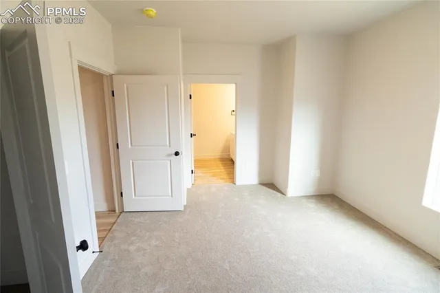 a close view of closet