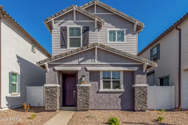 a front view of a house with a door