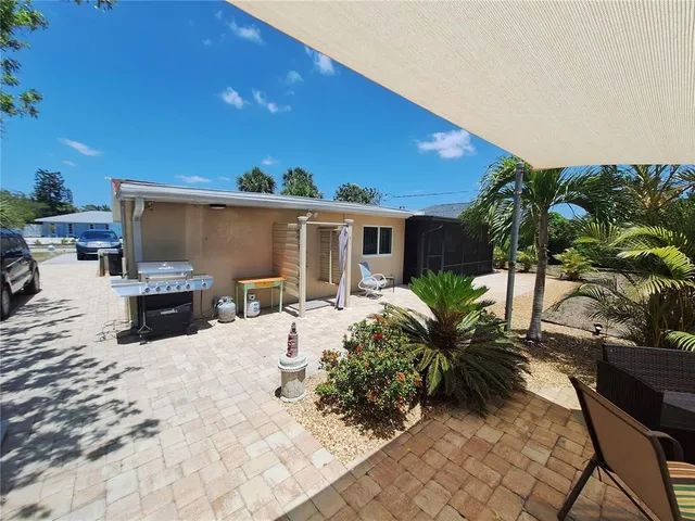 a view of backyard with tree