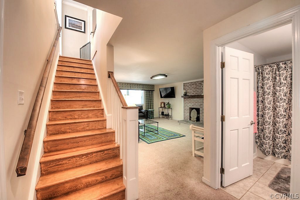 10800 Ramshorn Road Midlothian, VA 23113 - Photo 28 of 49 a view of entryway and hall with wooden floor