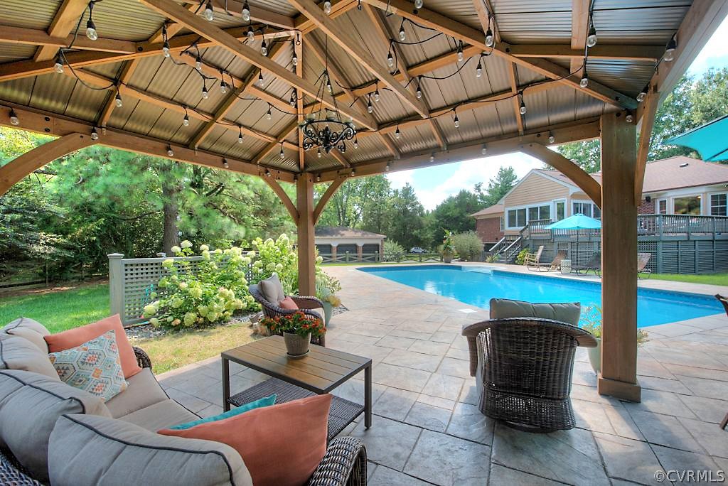10800 Ramshorn Road Midlothian, VA 23113 - Photo 40 of 49 a view of a swimming pool with a couches in a patio