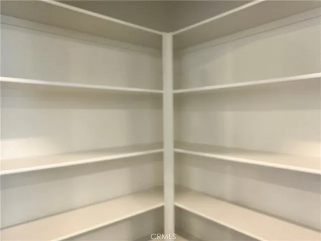 a close up view of closet