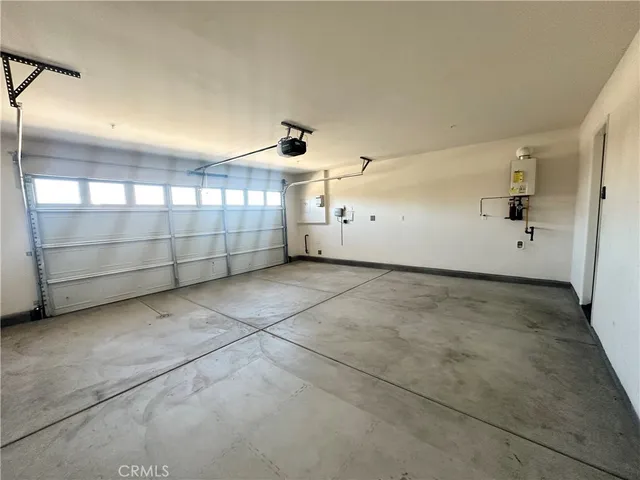 a view of a garage
