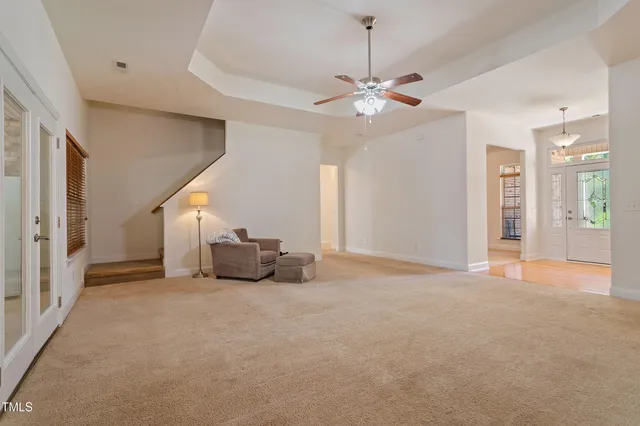 a bathroom with double sink and mirror