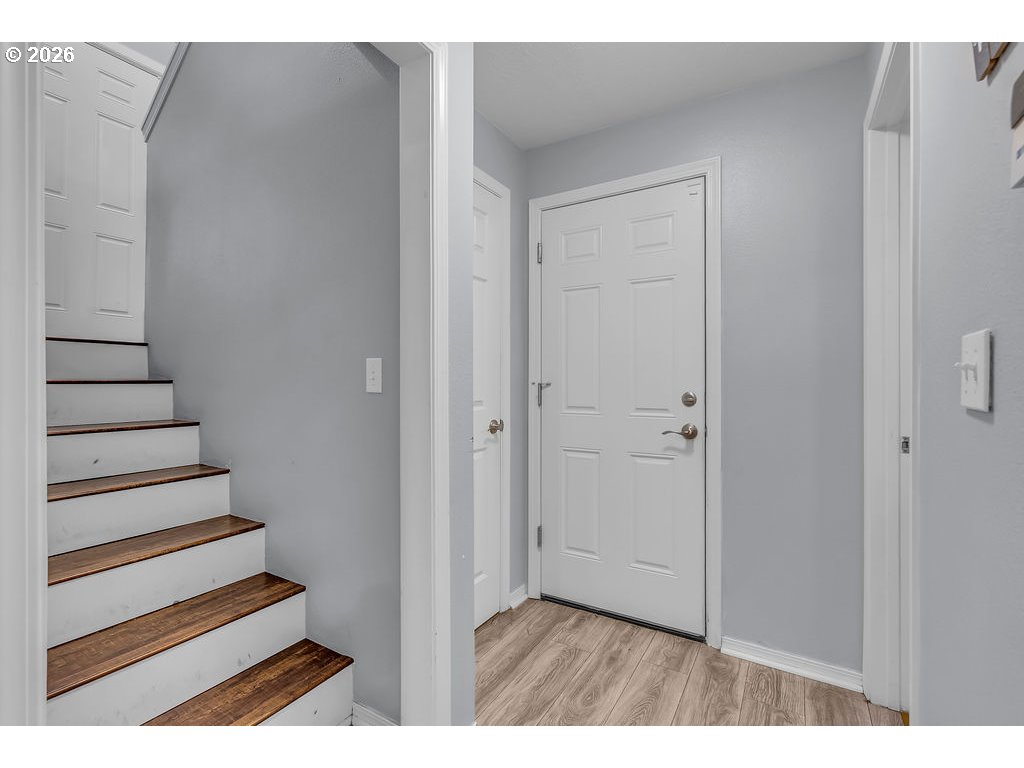 3893 Southwest 4th Street Gresham, OR 97030 - Photo 10 of 48 a view of entryway with wooden floor