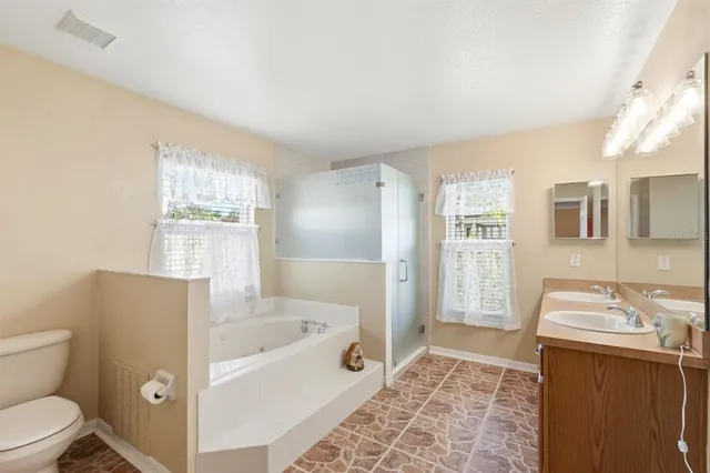 a view of an empty room with a yard