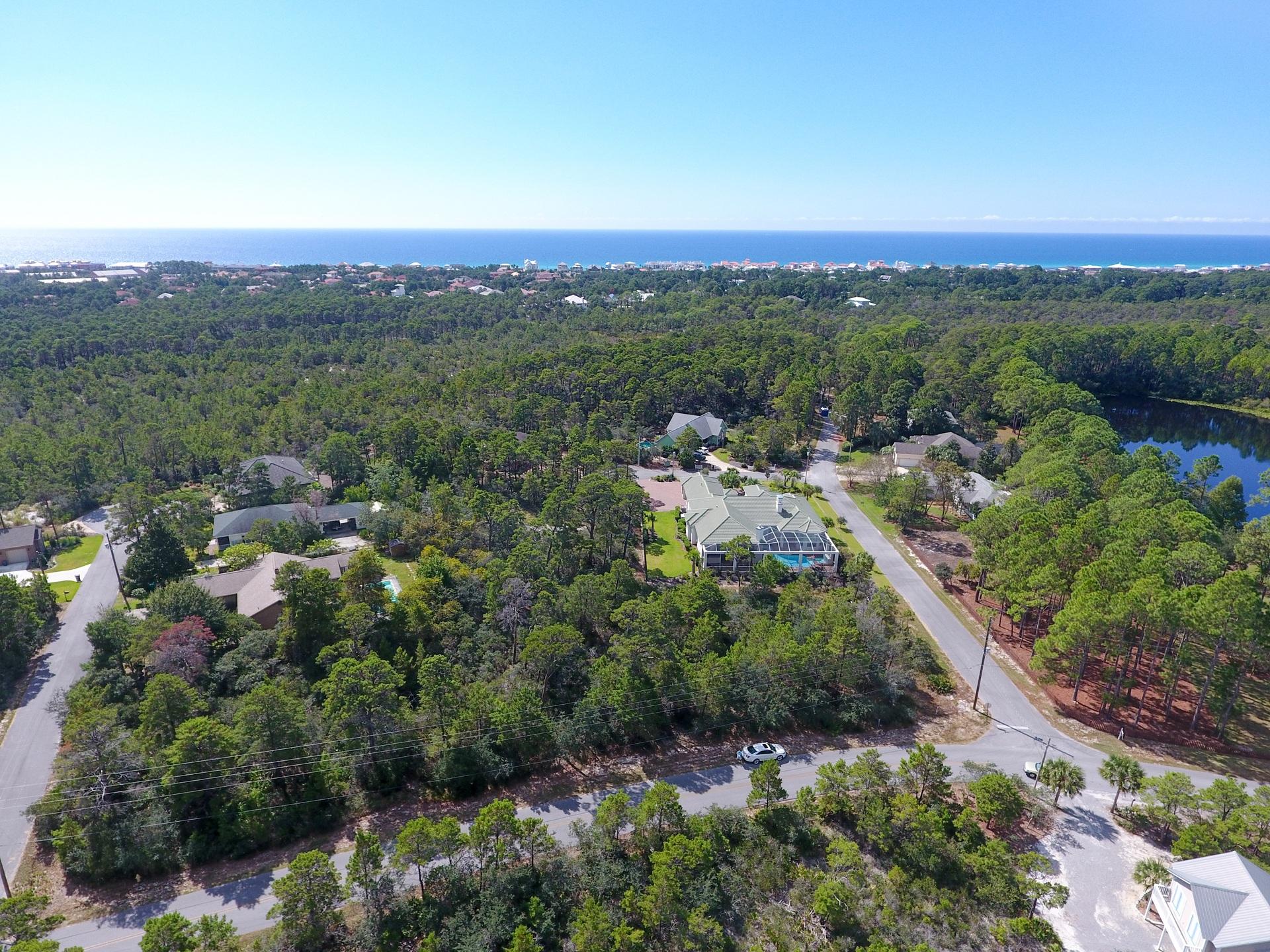 Lot 16-bka Lot 16-bka Ridge Road Santa Rosa Beach, FL 32459 - Photo 1 of 18 an aerial view of a town with couple of houses
