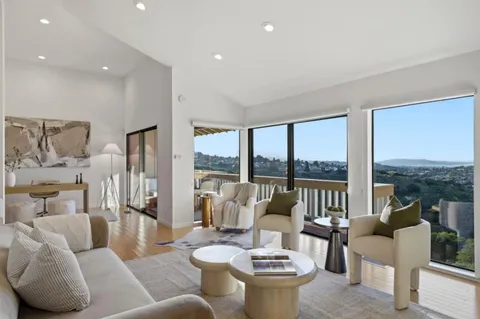 a view of sitting space with lounge chair in the terrace