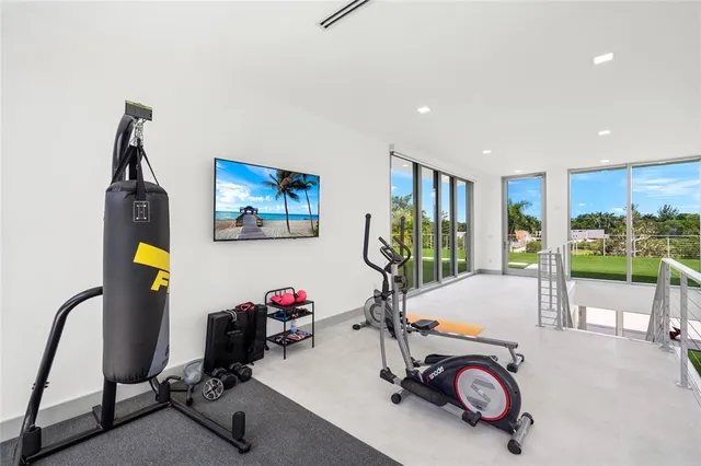 a bathroom with a bathtub and a sink