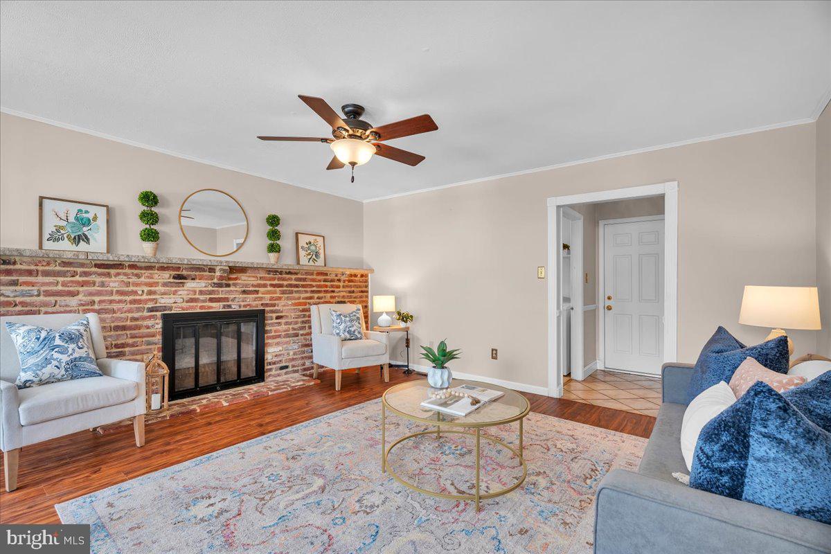 517 Perry Drive Mount Laurel, NJ 08054 - Photo 14 of 41 a living room with furniture and a fireplace