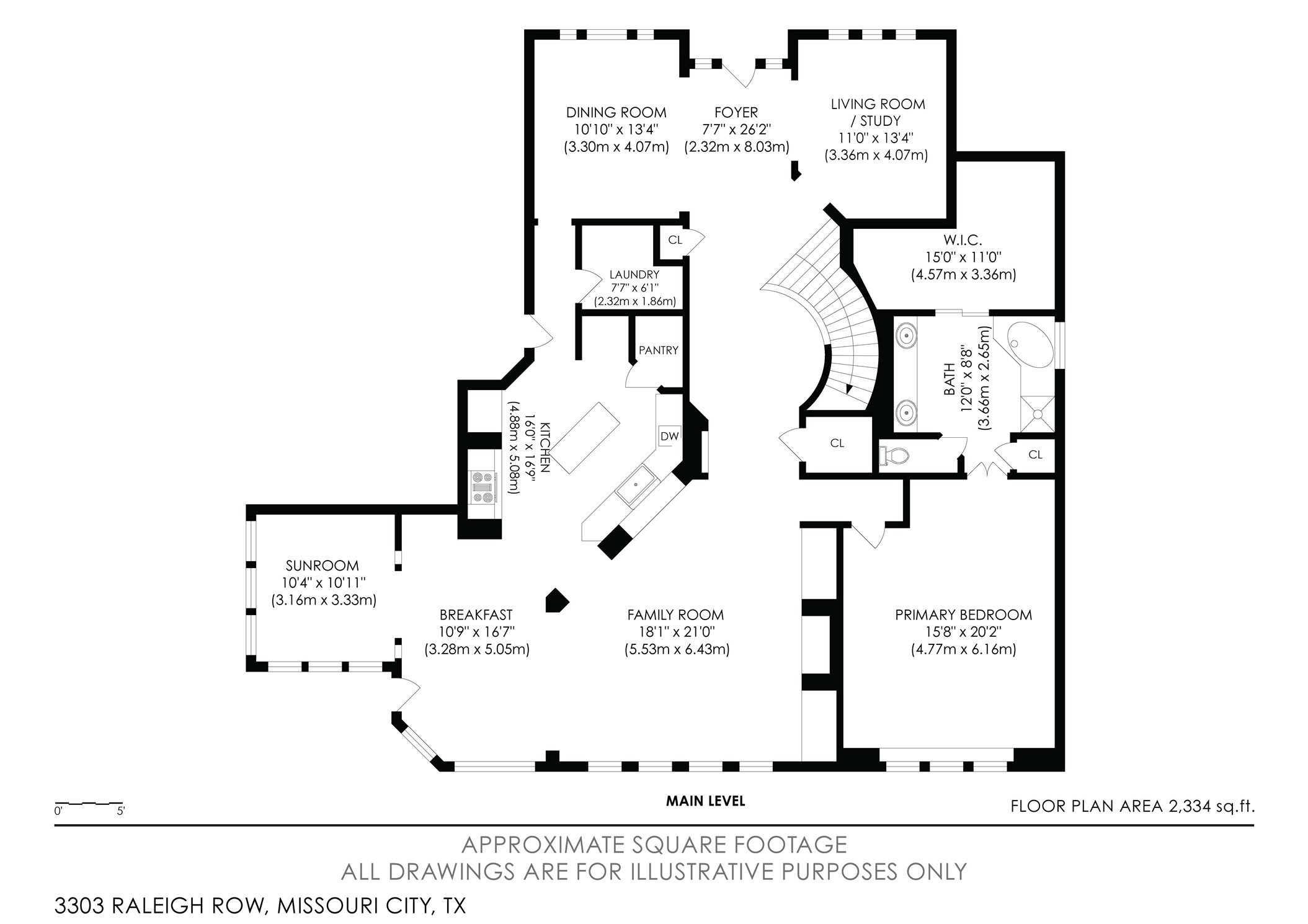 3303 Raleigh Row Missouri City, TX 77459 - Photo 49 of 50 FIRST STORY FLOOR PLAN