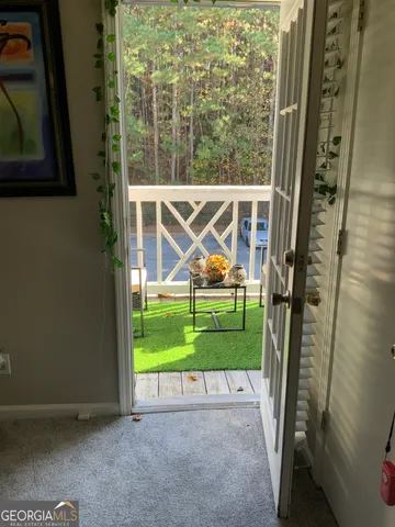 a view of outdoor space and porch