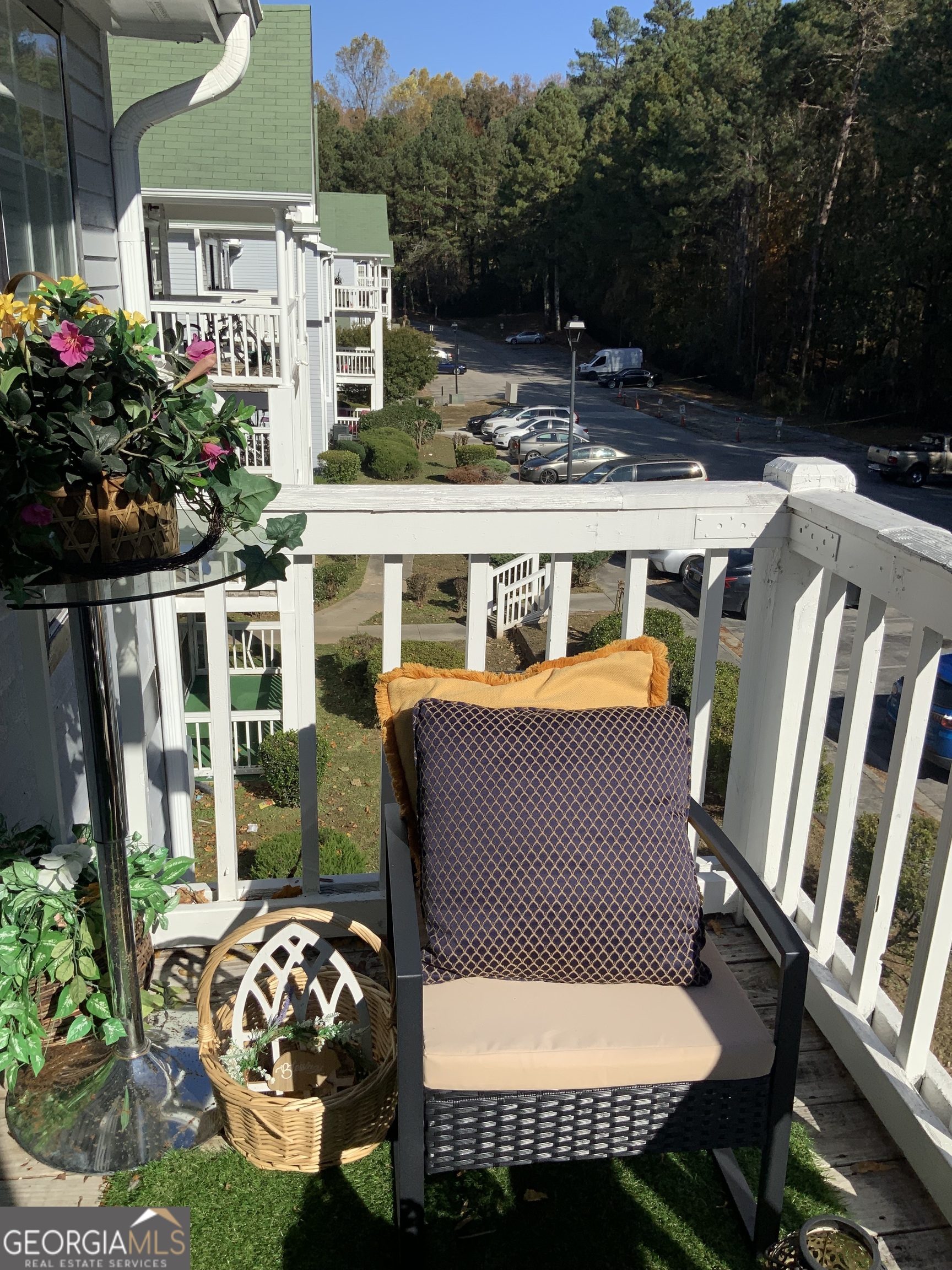 3526 Shepherds Path, Unit 1 Decatur, GA 30034 - Photo 15 of 26 a view of a patio with a table chairs and a potted plant
