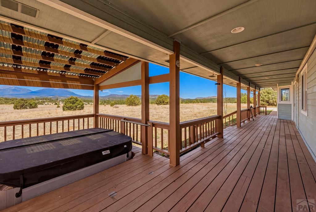 23360 Monarch Road Aguilar, CO 81020 - Photo 45 of 52 a view of balcony with wooden floor