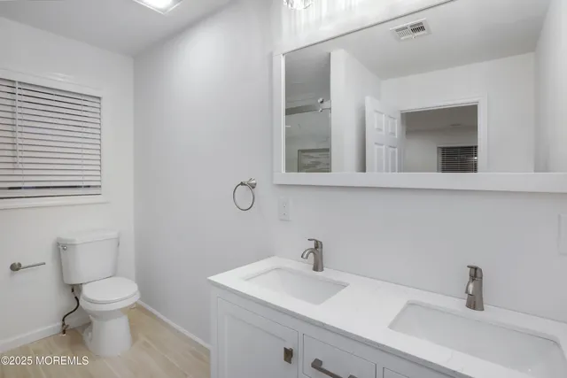 a bathroom with a sink and a toilet