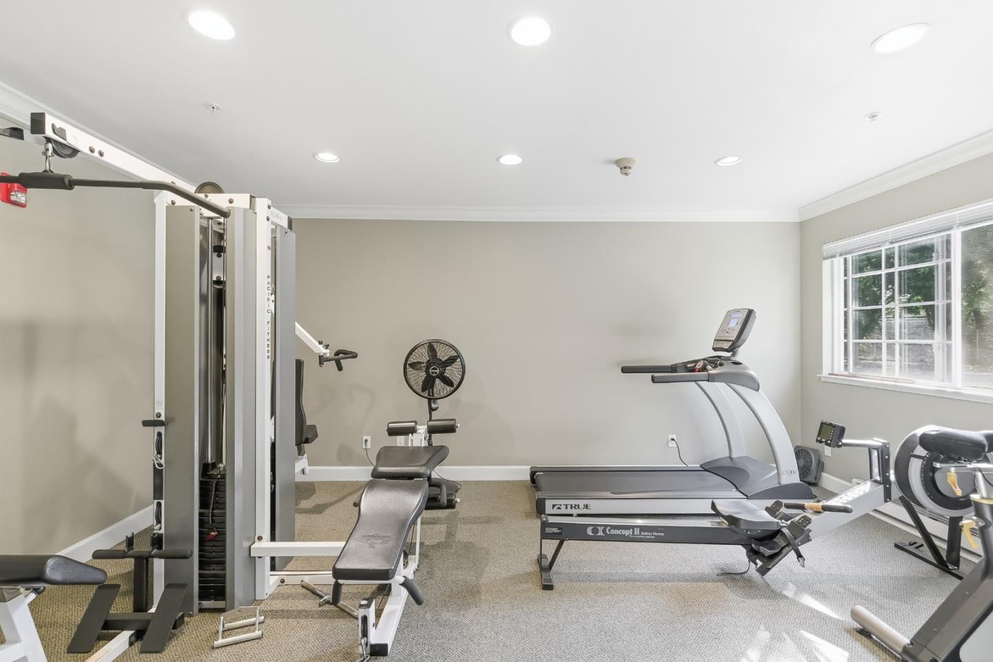 20 Willow Road, Unit 7 Menlo Park, CA 94025 - Photo 22 of 24 a view of a room with gym equipment