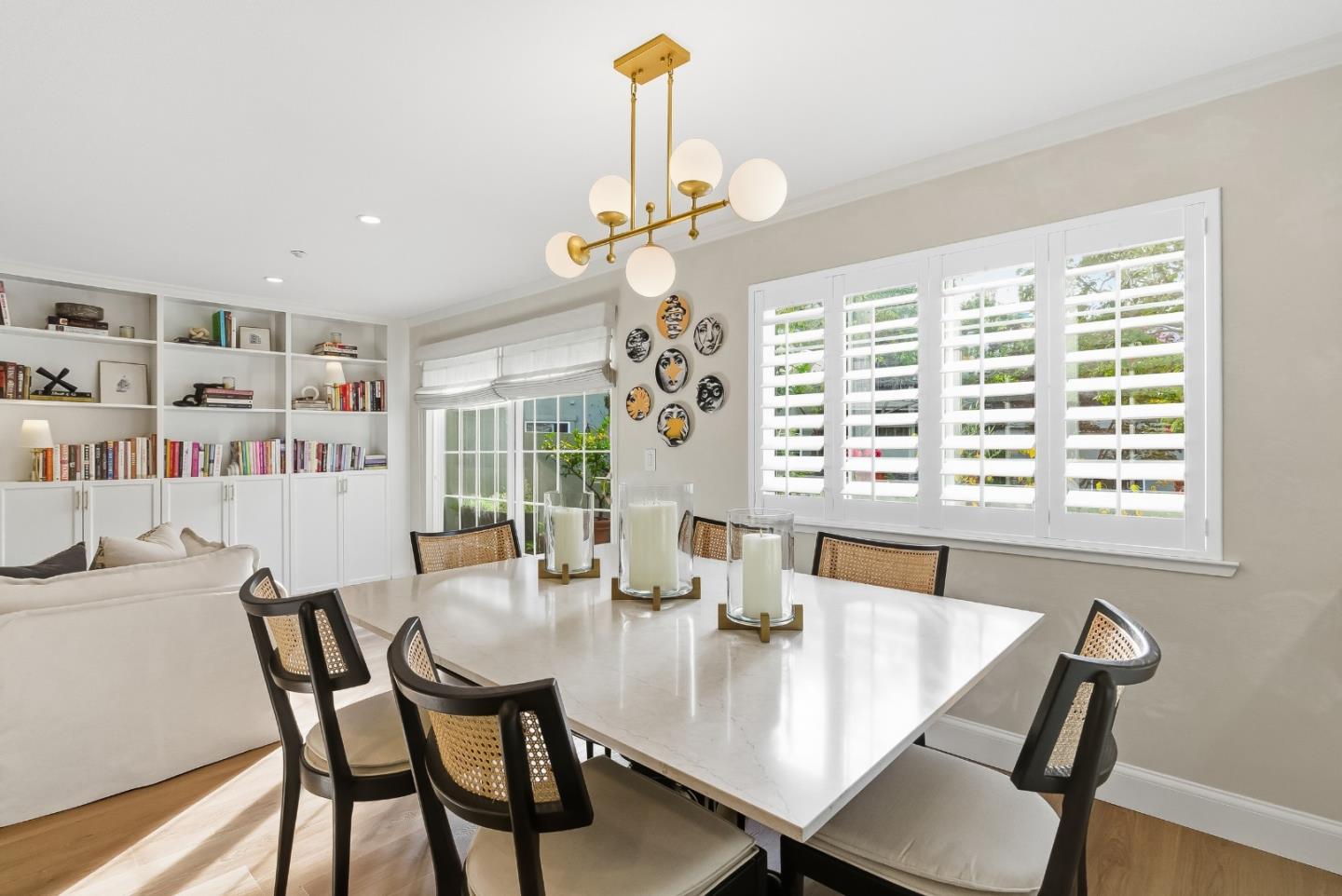 20 Willow Road, Unit 7 Menlo Park, CA 94025 - Photo 9 of 24 a view of a dining room with furniture window and outside view