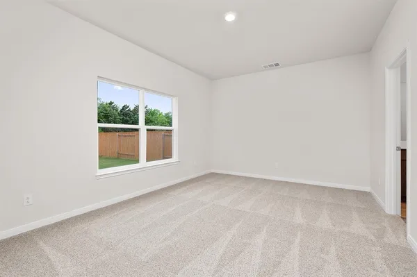an empty room with window