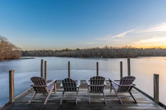 a view of a house with backyard and trees
