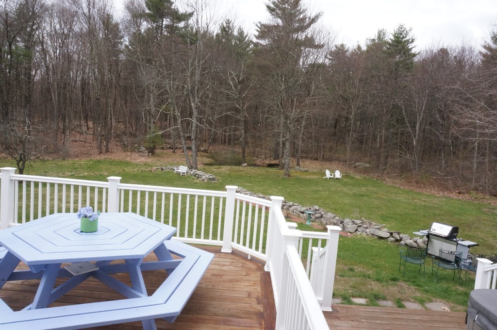 18 Jacob Gates Road Harvard, MA 01451 - Photo 20 of 26 a view of a chairs and table on the deck