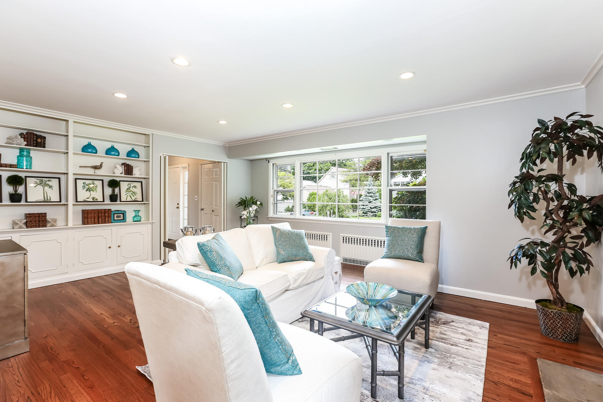 35 Dickinson Road Darien, CT 06820 - Photo 8 of 30 a living room with furniture and a large window