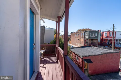 a balcony view with a outdoor space